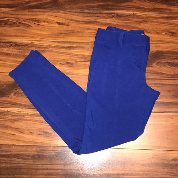 BLUE: Express Columnist Dress Pants - Picture 7 of 8